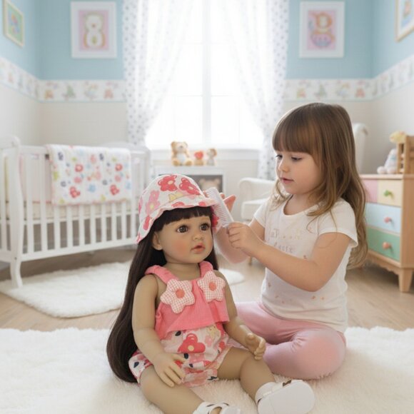 55 cm Babylistic Soft Silicone Vinyl Talking Reborn Doll very realistic - Picture 7 of 8